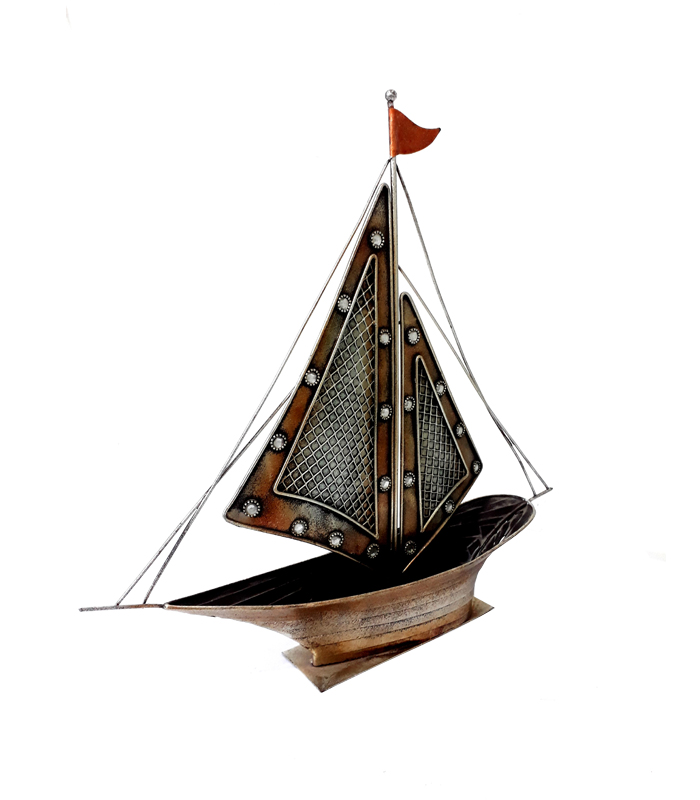 metallic-antique-boat-showpiece-14-556287
