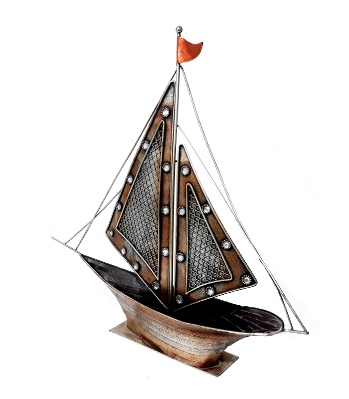 metallic-antique-boat-showpiece-14-825531