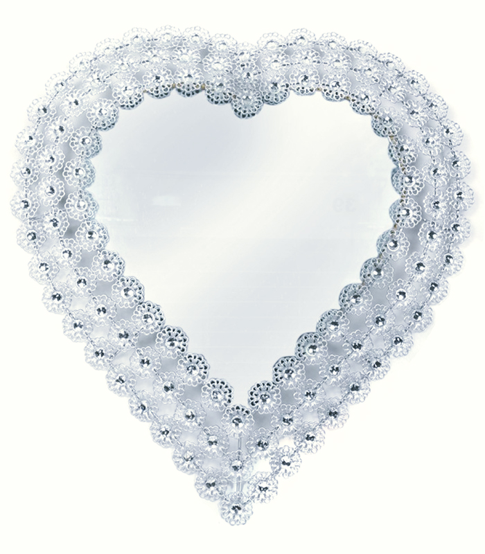 accent-wall-mirror-metal-heart-shaped-set-in-silver-frame-and-stones-462361