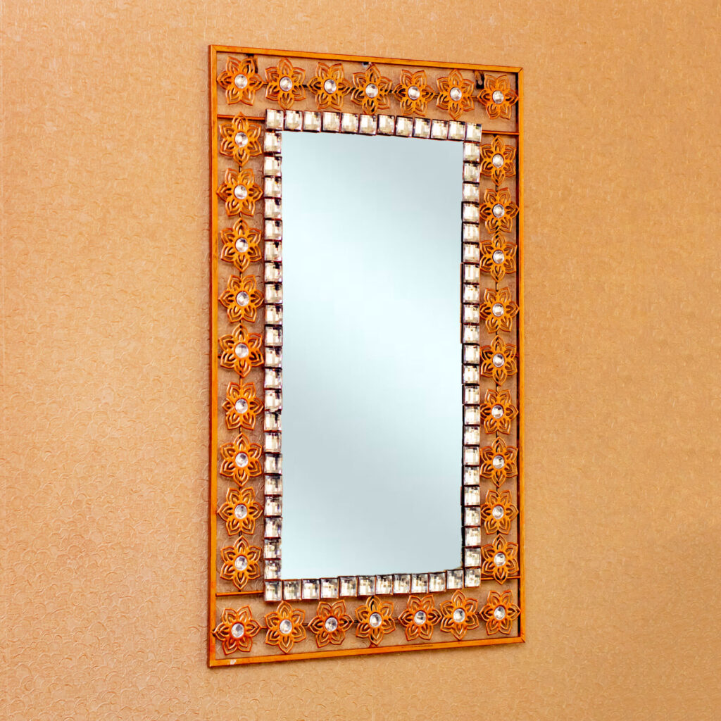 accent-wall-mirror-metal-rectangle-with-antique-copper-stones-185222