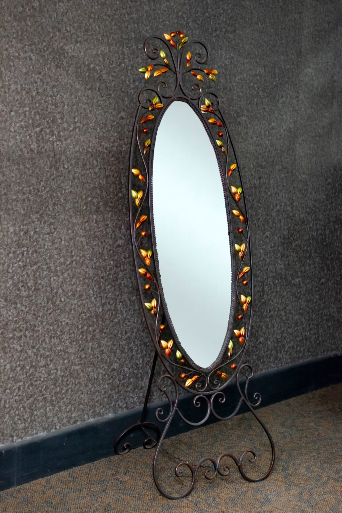 6-tall-black-antique-mirror-with-stand-318975